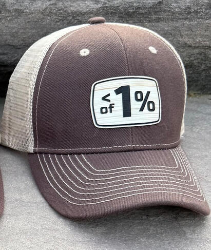 Wood Grain patch - looks great on loden/black hats too!